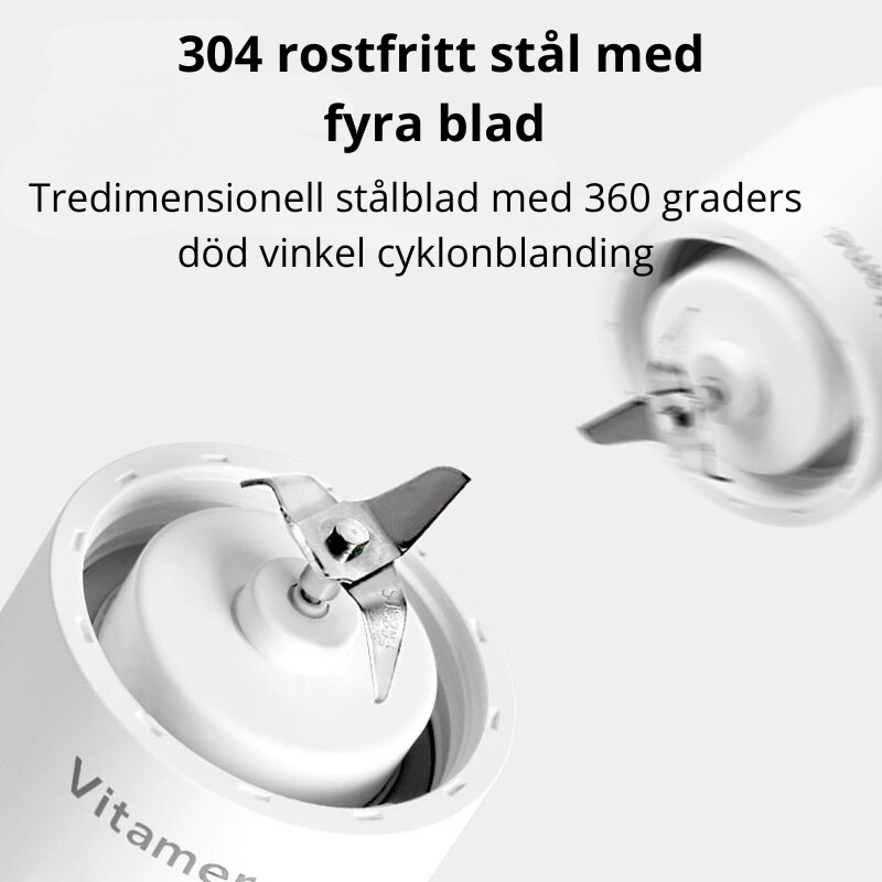 Bärbar Mixer Juicer med USB-uppladdningsbar