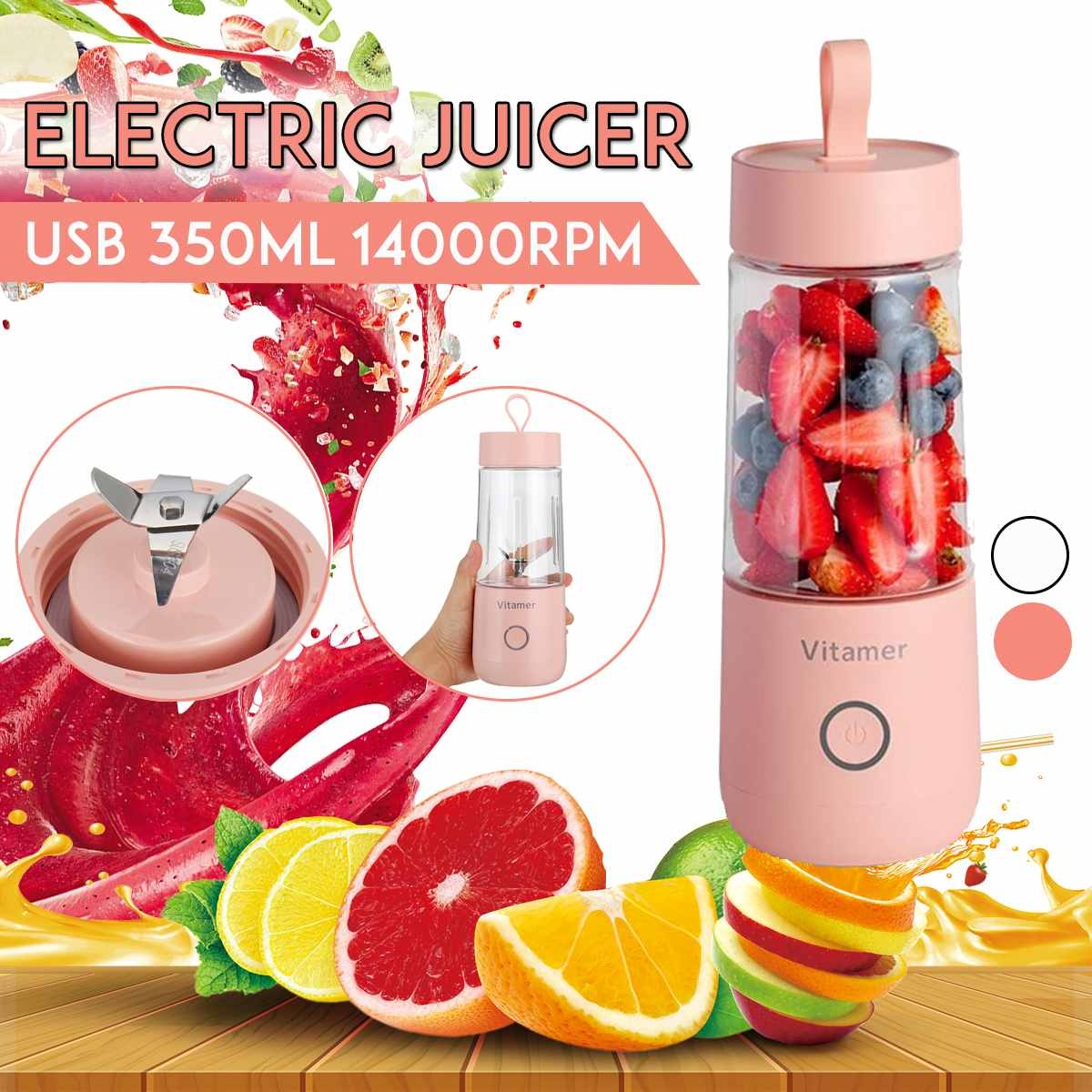 Bärbar Mixer Juicer med USB-uppladdningsbar